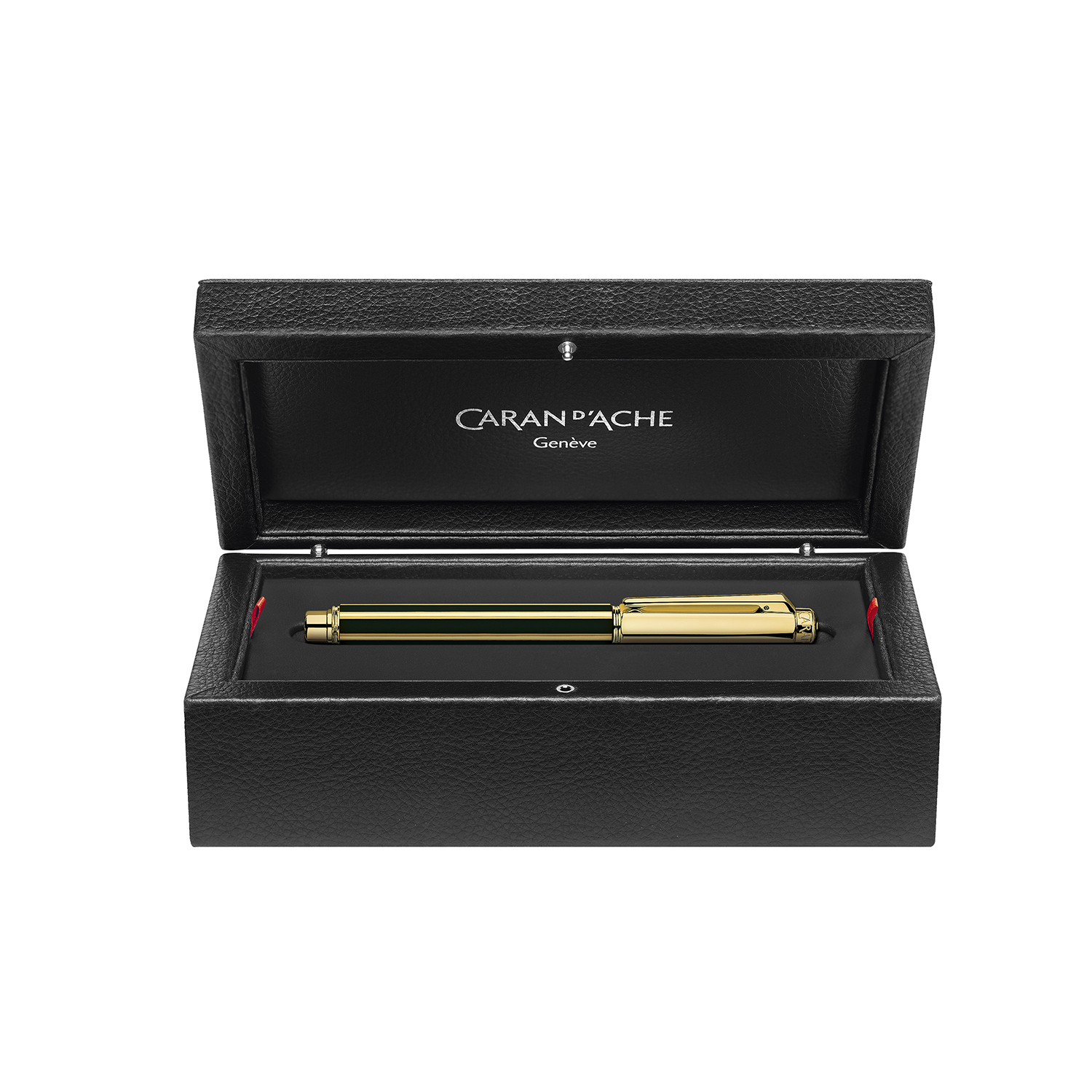 Caran d'Ache Varius Chinablack Lacquer Gold Rollerball | Appelboom.com